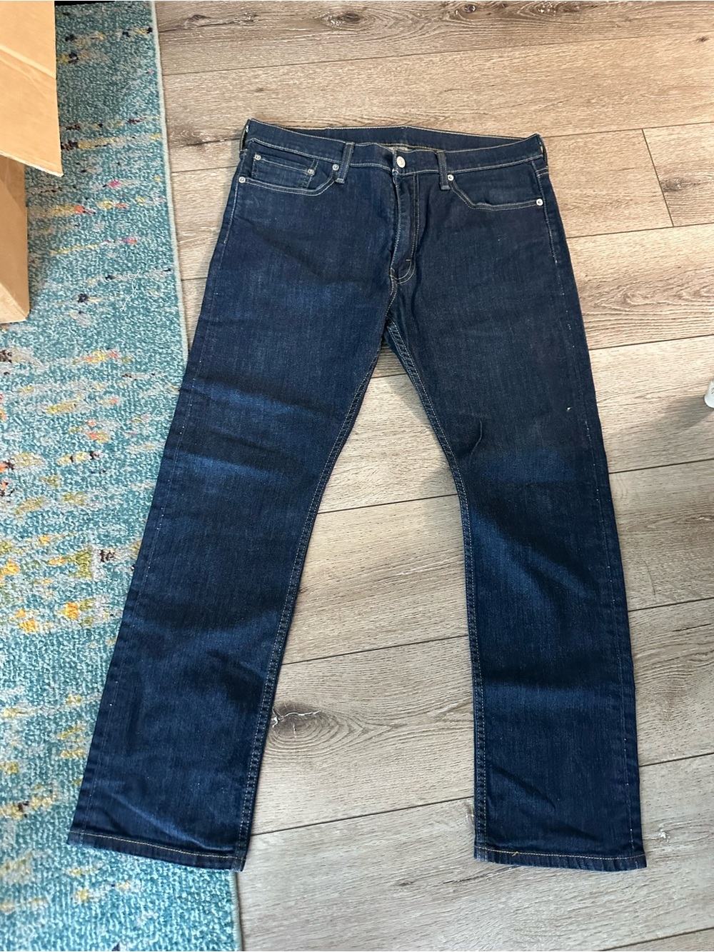 Levi's Men's Dark Indigo Straight Jeans